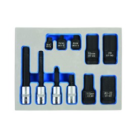Laser 7064 Brake Caliper Socket & Bit Set 11pc - for German Vehicles