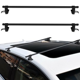 OCPTY Universal 54" Window Frame Roof Rack Crossbars for Cargo Carrier Bag Luggage Kayak Canoe Bike Snowboard Skiboard