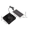 Ventilador de Panel Solar, Extractor de Aire con Panel de