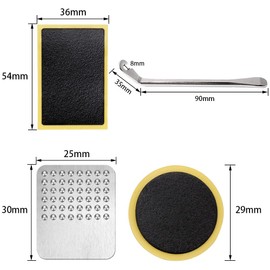 Kigauru 18 Pcs Bicycle Tire Patch Puncture Repair Set Glue Free Easy Patch Kit Torroad Bike Cross Country Bike Repair Tool Universal Bicycle Puncture Repair Kit