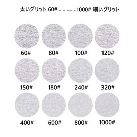 Diameter 5.9 inches (150 mm) Diameter White Sandpaper Round Sandpaper 6 Perforated [20 Sheets] Grit #80#120#180#240#320#600#800 6"/150mm Round Magic Sandpaper Disc (#240-20PCS)
