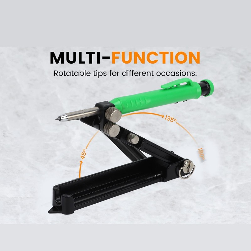 Multifunction Scribing Tool Construction Pencil Aluminum Alloy DIY Woodworking Scribe