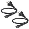 Cloverleaf Cable IEC-C5 3 Pin Mains Plug to IEC C5