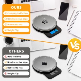 Medium Binder Clips, 48 Pack, 1-1/4 Inch, 1.25 Inch, Standard 32mm, Black, Medium Clips, Fold Clamp, Medium Binder Paper Clips, Medium Size, Office Supplies