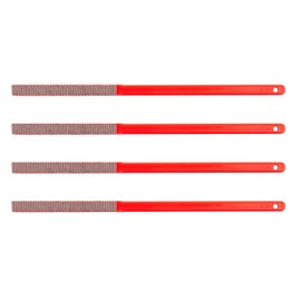 KGS PRO-FILES Diamond hand files, 4 pieces, 60x6 mm, flat shape, grit 200 (red)