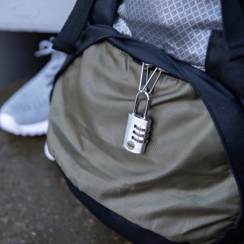 Yale YE3CB/20/121/1/S 20mm Aluminium Combination Padlock - Silver