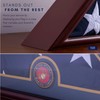 DECOMIL- 5x9 Flag Display Case Shadow Box Flat Base with