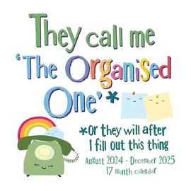 2025 The Bright Side Wall Calendar 17 month Planner, Month to View Layout