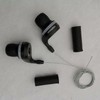 Black Grip Bike Shifters 3 x 7 Speed Set for