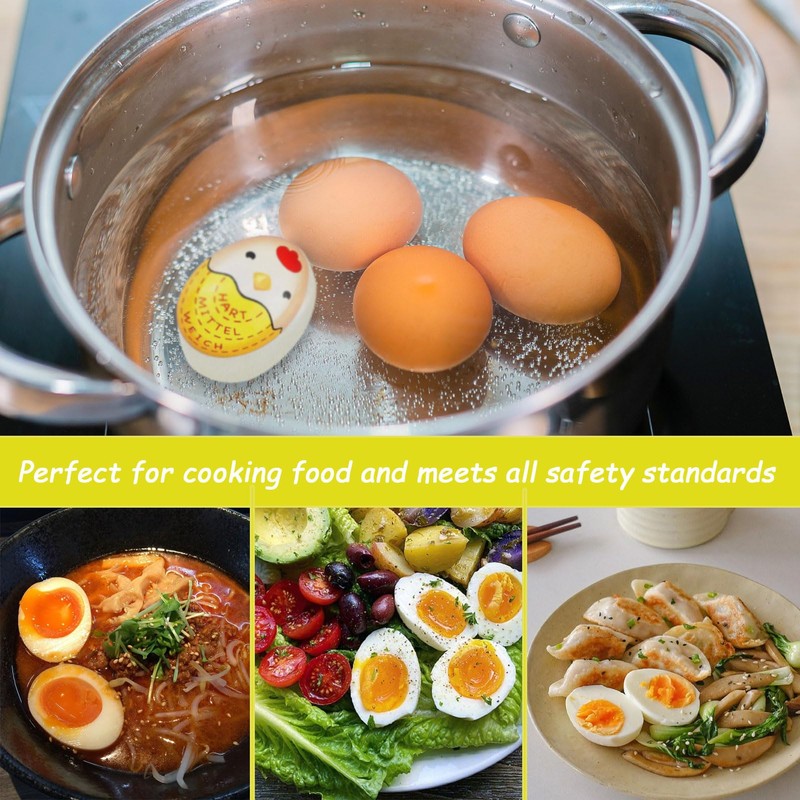 Set of 2 egg timer for cooking (hard/medium/soft), egg selection