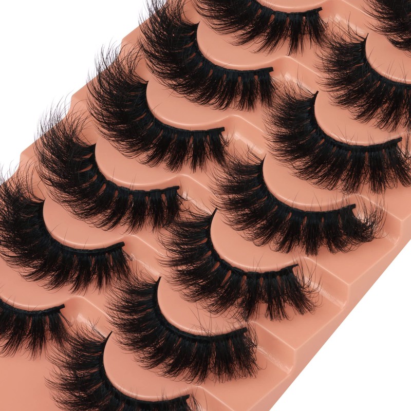 Mink Lashes Full Volume False Eyelashes 18mm Dramatic Faux Mink