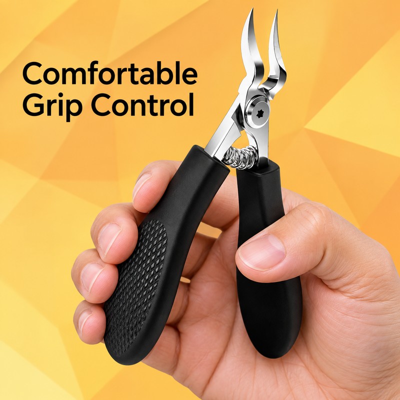 Heavy Duty Stainless Steel Toenail Clipper – Serrated Blade Nail