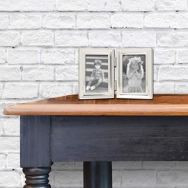 Lawrence Frames Lawrence Metals Frame, 2.5x3.5 Double, Silver