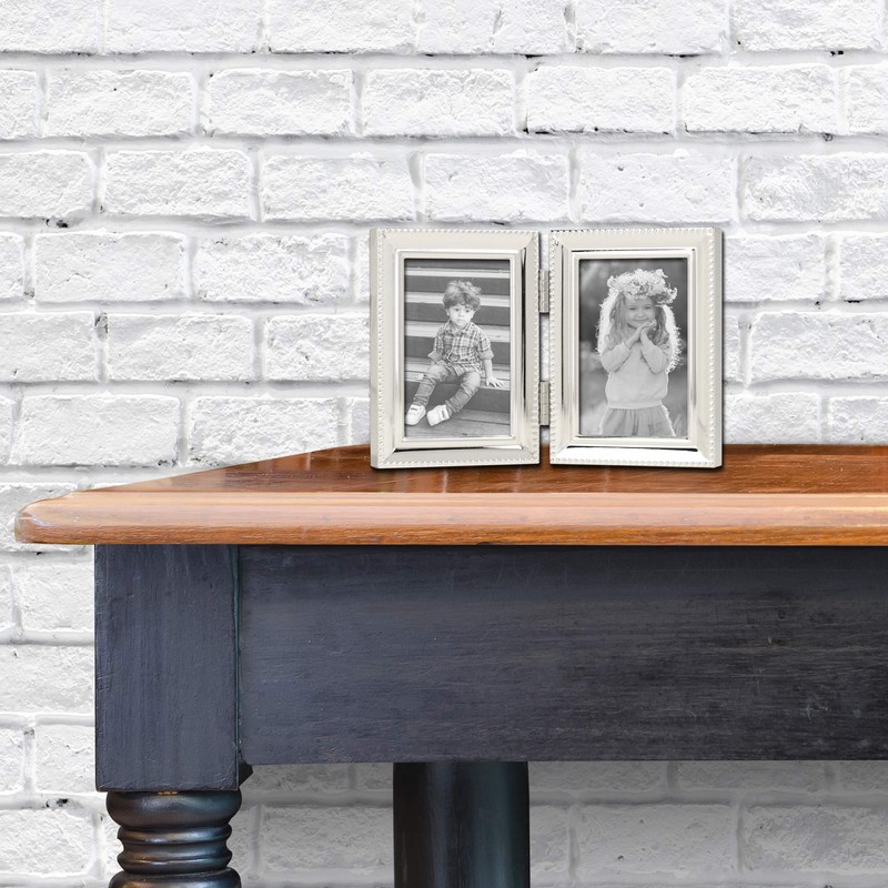 Lawrence Frames Lawrence Metals Frame, 2.5x3.5 Double, Silver