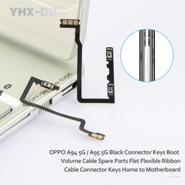 YHX-OU For OPPO A94 5G CPH2211 Power Button Player Power Flex Cable Digitaler, Power On Off Volume Control Side Buttons Flat Flex Internal Circuit Switch Button Replacement Repair Kit + Tool