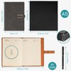 Kurtzy PU Leather Notebook with Pen - Refillable A5 Writing