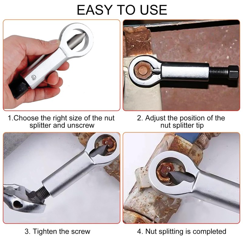 EEEKit Metal Nut Splitter Cracker, Manual Pressure Metal Nut Splitter
