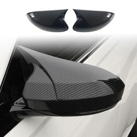 Xhfarce for Nissan Altima 2019-2024 & Sentra 2020-2024 Ox Horn Rear View Side Mirror Cover Car Side Rear View Mirror Guard Cover Auto Exterior Decoration Accessories 2PCS(Carbon Fiber)