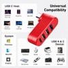 VIENON 4-Port USB C Hub [90°/180° Degree Rotatable], USB C