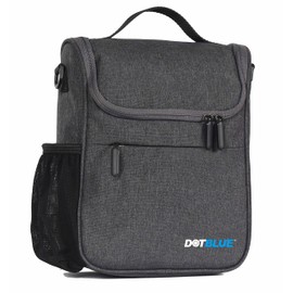 Dot-Blue LT 300 Universal Bicycle Handlebar Bag with 5 Litre Volume, Mesh Bag, Rain Cover, Shoulder Strap, Carry Handle and Velcro System