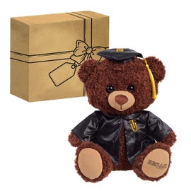 Just Play HBCyoU Tuskegee 10-inch Snuggly Graduate Teddy Bear, Graduation Gifts, Stuffed Animals and Toys for Kids Ages 3+