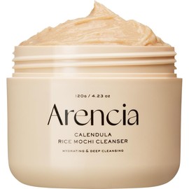 ARENCIA- Limpiador fresco de arroz y caléndula Mochi: hidratante, iluminador y de limpieza profunda (4,23 oz)