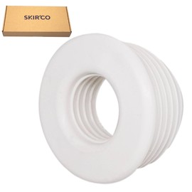 SKIR'CO (2 pcs) White 56 x 32 mm Rubber Sleeve for Drain Pipe, Pipe Rubber Connector, Pipe Adaptor, Rubber Reducer