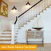 Bosceos 2-Pack Brown Wall Sconces, Farmhouse Exterior Barn Light Fixtures,