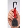 Socket Tester Holder with Paracord and Carabiner Clip, Multi-Colour, for