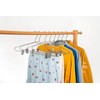 Quality Metal Pant/Skirt Blouse Hanger 10-Pack, Heavy-Duty Skirt Hangers with