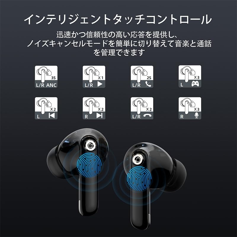 SuperEQ S10 ANC TWS Earphones - Bluetooth 5.3, Active Noise
