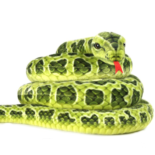 VIAHART Gustavo The Green Anaconda - 100 Inch Stuffed Animal Plush - by Tiger Tale Toys