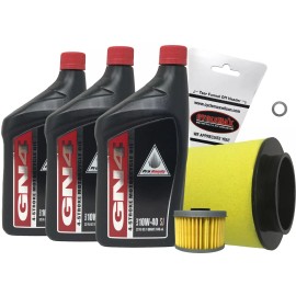 Honda OEM Tune Up Kit for 2007-2013 Honda TRX 420 Rancher with 10W-40 Oil