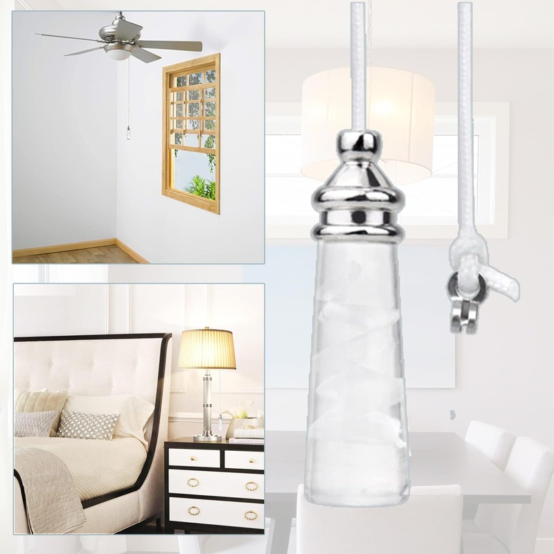 wodehaainiyibeizi 2Pcs 150cm Cord Connector for Bathroom Toilet Light Ceiling