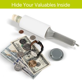 Jewmaw Diversion Safe Lint Roller with Storage, Secret Hidden Can Safe to Hide Money, Jewelry, or Valuables with Discreet Secret Removable Lid