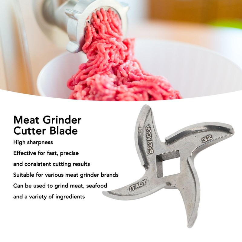 ANKROYU Stainless Steel Meat Grinder Blade Size 32 Premium Heavy