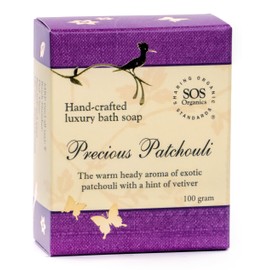 SOS Organics Precious Patchouli Luxury Bath Soap, 100 gm, Pack of 2