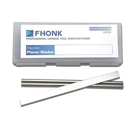 FHONK 3-1/4inch Carbide Hand Planer Replacement Blades, for Woodturning Replacement Cutter Knives, for Craftsman, Bosch, Milwaukee, Makita, DeWalt, Ryobi 3-1/4 Planer, 10-Pack (82x5.5x1.1)