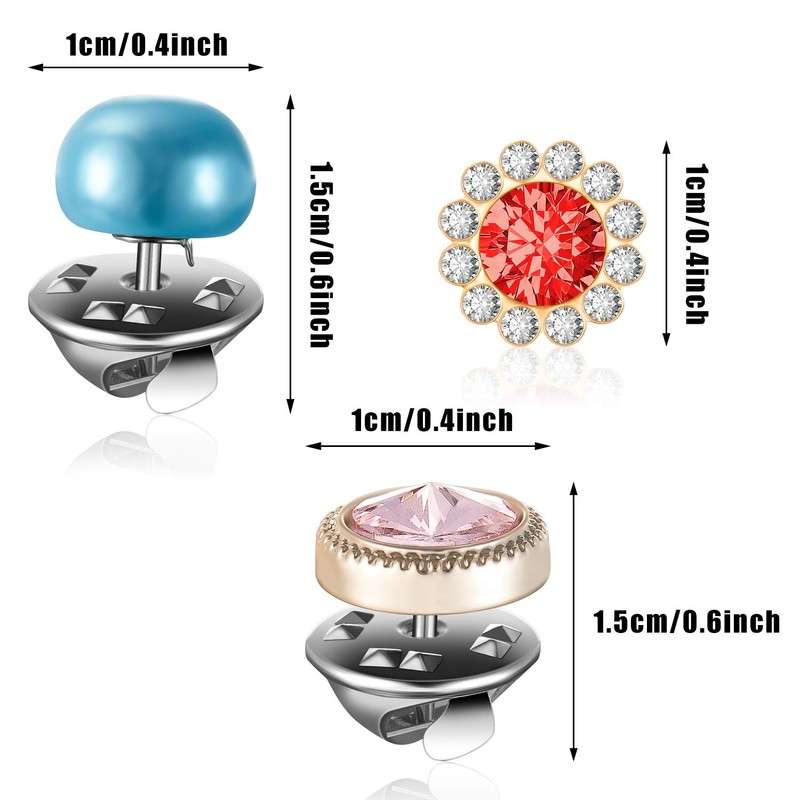 30 Pieces Cover up Button Pins Brooch Pins for Women