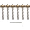 Musiclily Pro 10.8mm Small Barrel Steel Saddles Round Bridge Saddles
