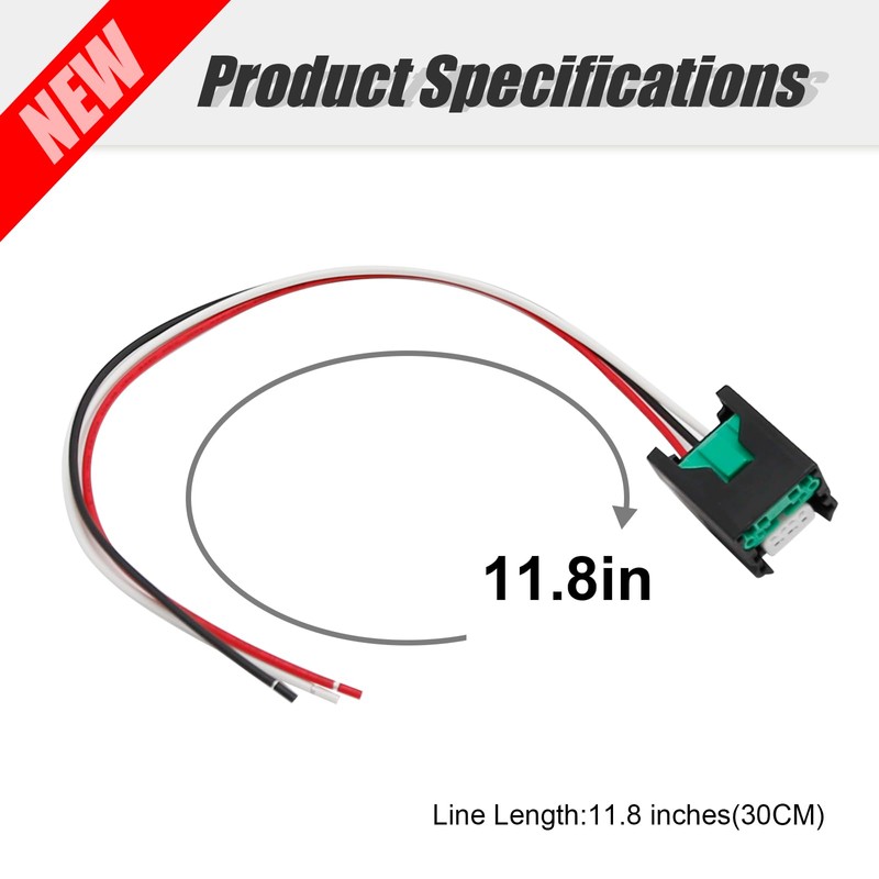 Anxingo 2Pcs 23731-4M500 Connector Harness Plug for Camshaft Position Crankshaft