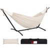 Lazy Daze Hammocks Double Hammock with 9ft Space-Saving Steel Stand