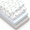 4 Pack Crib Sheets for Girls – Fitted Crib Sheets