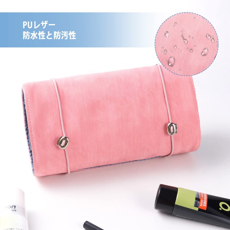 SOMIER Cosmetic Pouch, Makeup Pouch, Divider Travel Pouch, Toiletry Pouch,