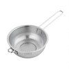 Stainless Steel Basin Colander with Handle Kitchen Strainer, Resting Feet