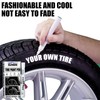 Xiulilydai Tire Paint Pen Set, White, 4 Packs