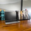 RHONZHAO 2 Set Desk Organizers, Metal Desk Magazine File Holder