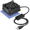 Mauknci Heat Sink 4x4cm Aluminum 4cm with USB Fan