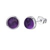 Amethyst Earrings Sterling Silver Gemstone Post Earrings Amethyst Jewelry Giftf