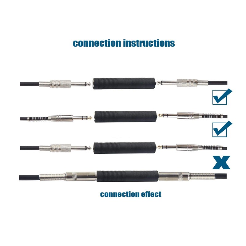 SING F LTD 4Pcs 1/4Inch/6.35mm Female to Female Socket Conversion